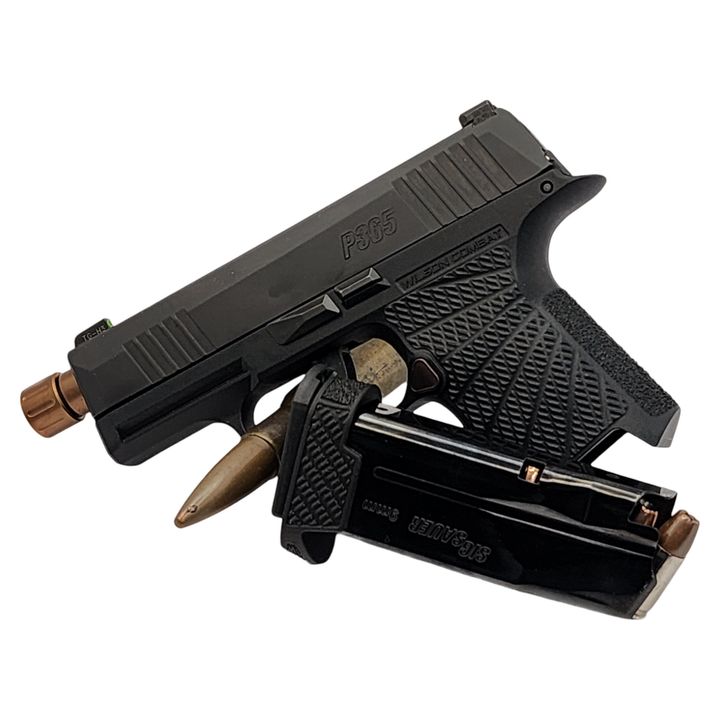 Use your NULL adapter to fit 12 round magazines into your standard P365 sized grip module.