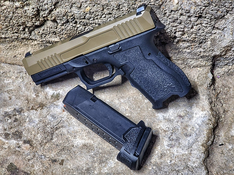 the PSA Dagger provides an affordable, reliable firearm to those looking for Glock reliability with the ergonomics of an M&P.  the NULL Adapter allows the use of full size magazines in the compact frame, making it an excellent addition to your arsenal.