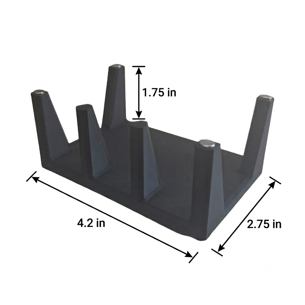 Horizontal Pistol Magazine  and Suppressor Organizer/ Storage - ORIGIN storage system