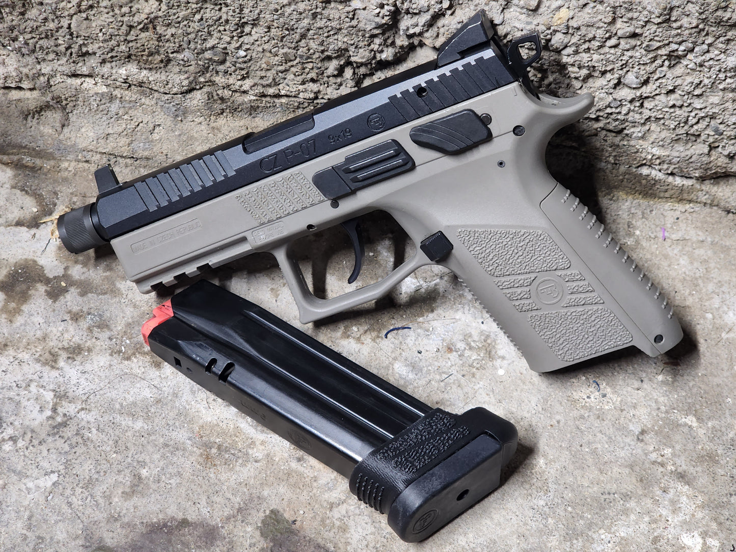 Run the CZ P07 adapter sleeve to get the most versatility out of your P07 with 19 round magazines