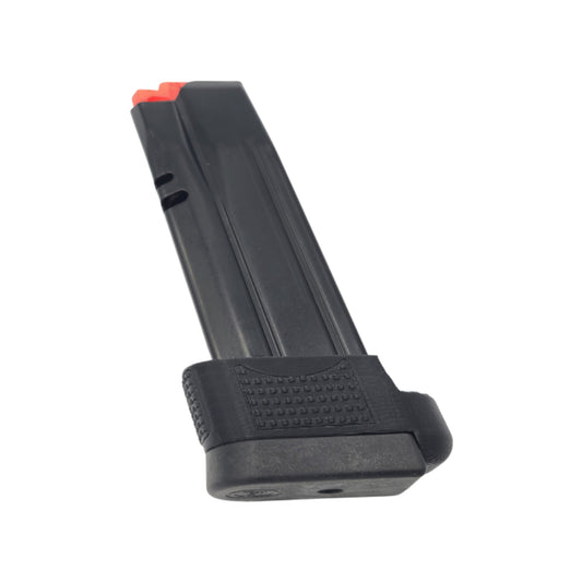 CZ P10s Magazine Sleeve. Used to adapt the CZ P10c 15 round magazines to the subcompact frame.