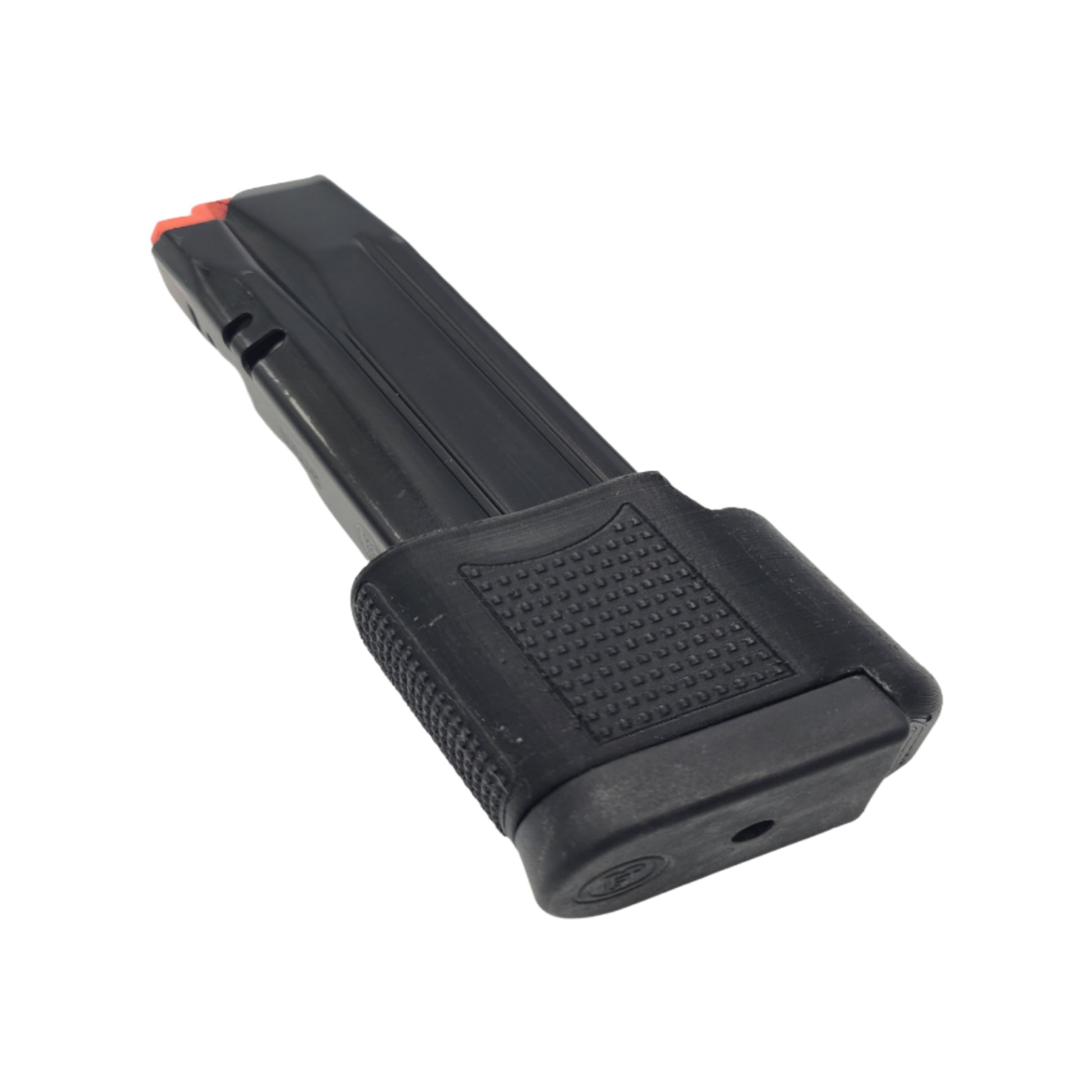 CZ P10s Magazine Sleeve. Used to adapt the CZ P10F 19 round magazines to the subcompact frame.